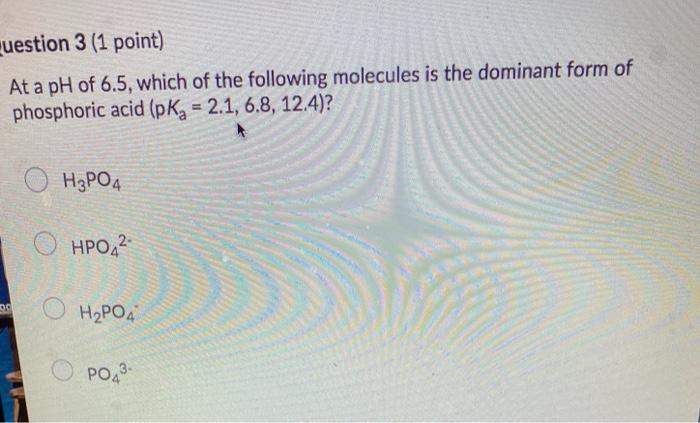 Solved Question 1 (1 point) Calculate the pH of a solution | Chegg.com