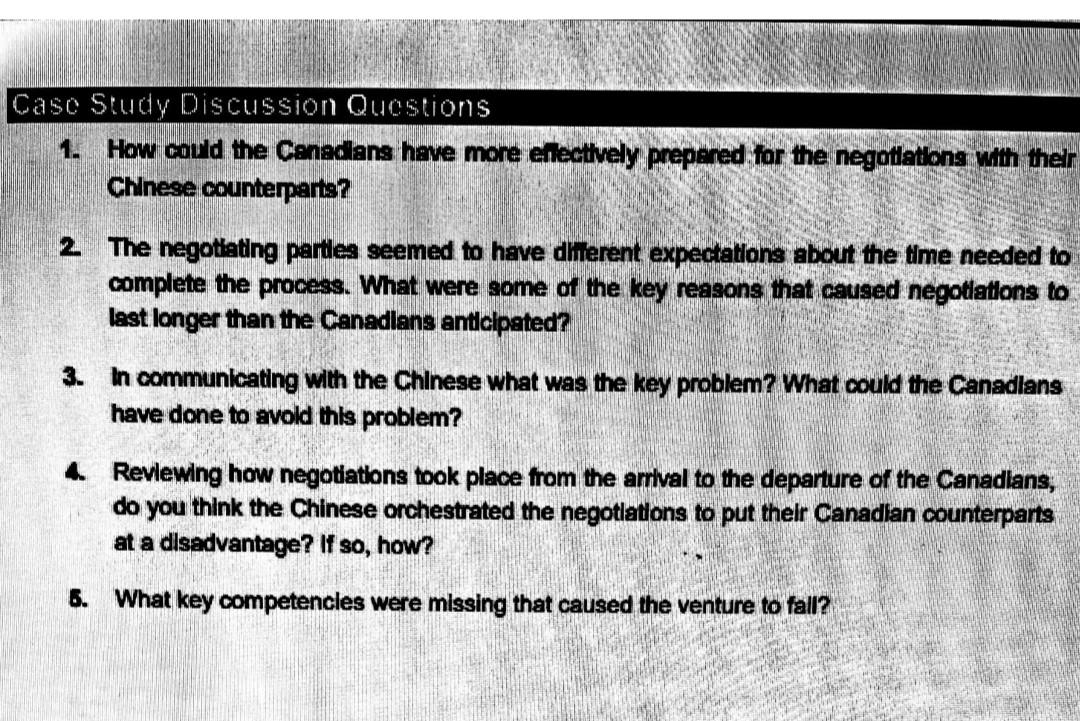 Solved Case Study Discussion Questions 1. How could the | Chegg.com