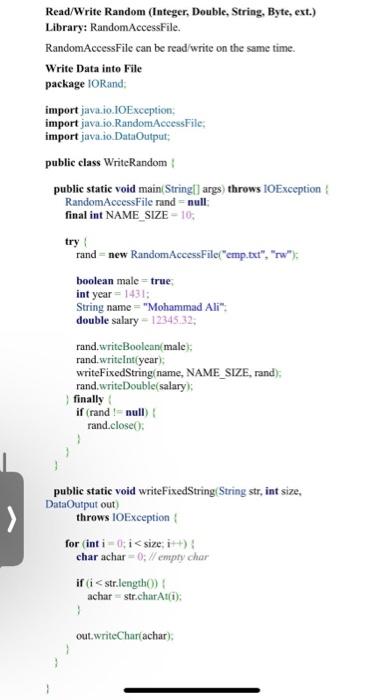 Solved Using Byte Streams We'll explore FileInputStream and | Chegg.com