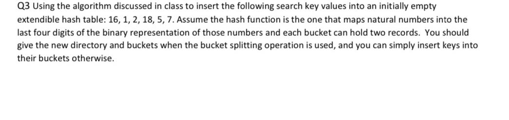 Solved Q3 ﻿Using the algorithm discussed in class to insert | Chegg.com