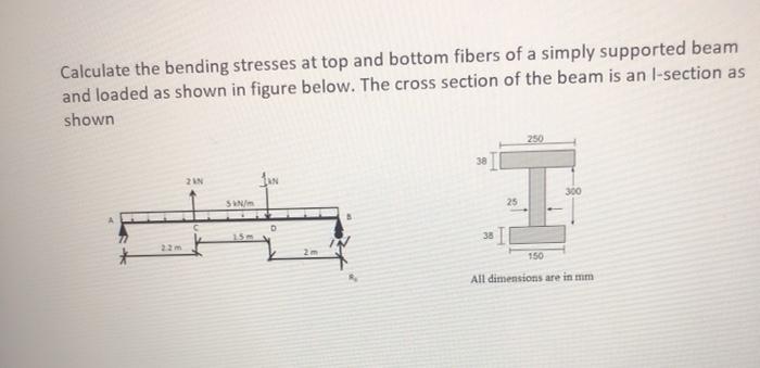 Solved Q1. Questions Calculate The Bending Stresses At Top | Chegg.com