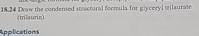 Solved 18.24 ﻿Draw the condensed structural formula for | Chegg.com