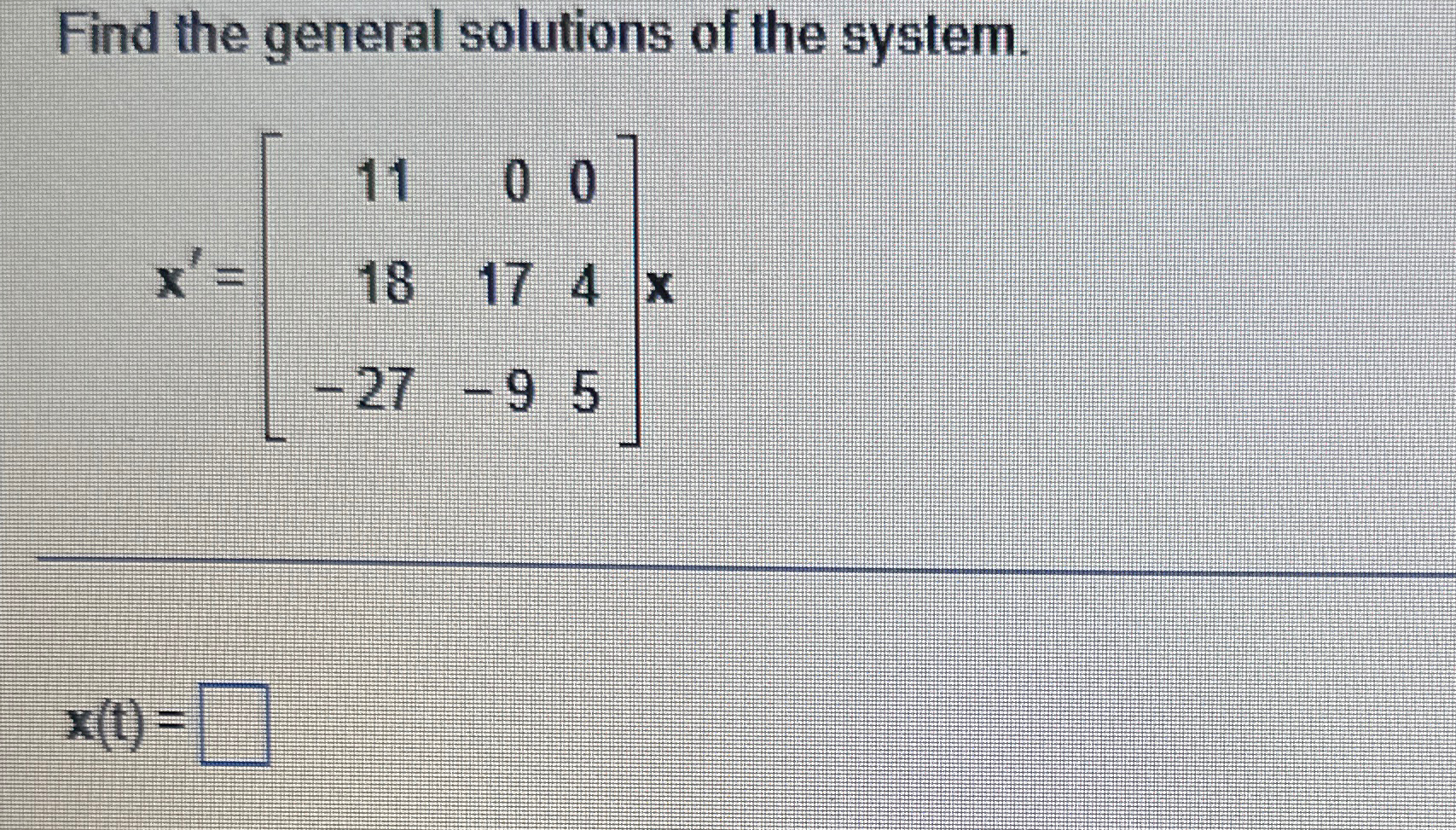Find the general solutions of the | Chegg.com