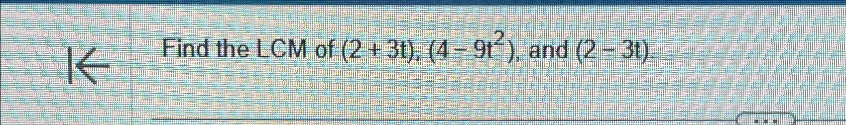 lcm of t2-13t 42 t^2-36 (y-7)^3