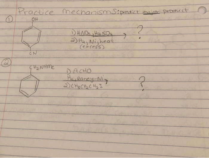 Solved Practice Mechanism Sipredict Major Product 0 Oh 2 Chegg Com