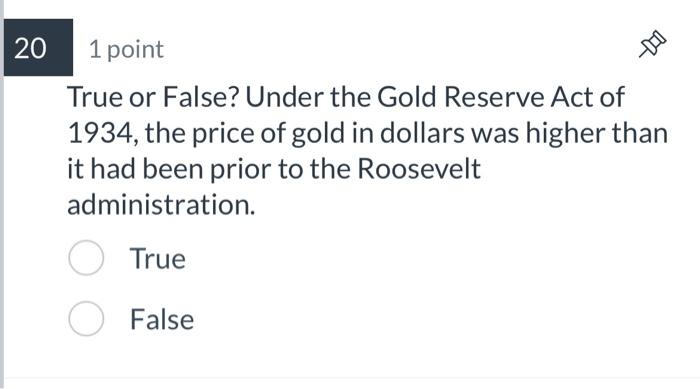 Gold Reserve Act of 1934