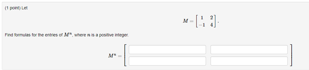 Solved Point Letm Find Formulas For The Chegg Com