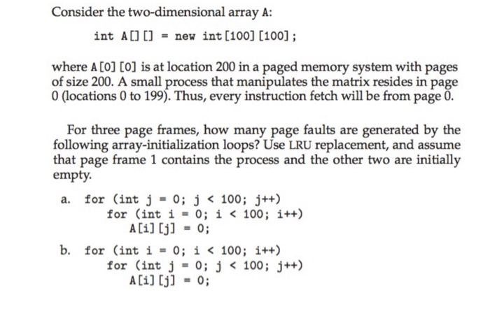 Solved Consider the two-dimensional array A: int A[] [] = | Chegg.com