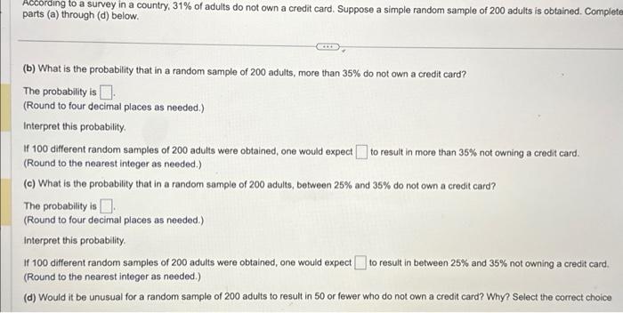 Solved Determine μxˉ−and σxˉ from the given parameters of | Chegg.com