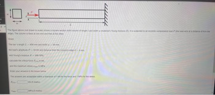 Solved W W L The figure above (not drawn to scale) shows a | Chegg.com