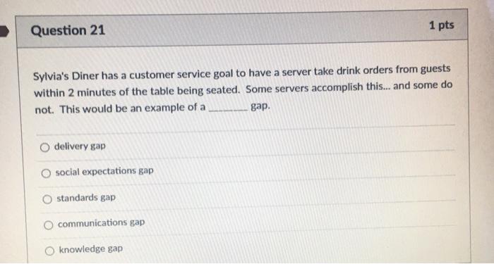 Solved Question 20 1 pts Which of the following is NOT one | Chegg.com