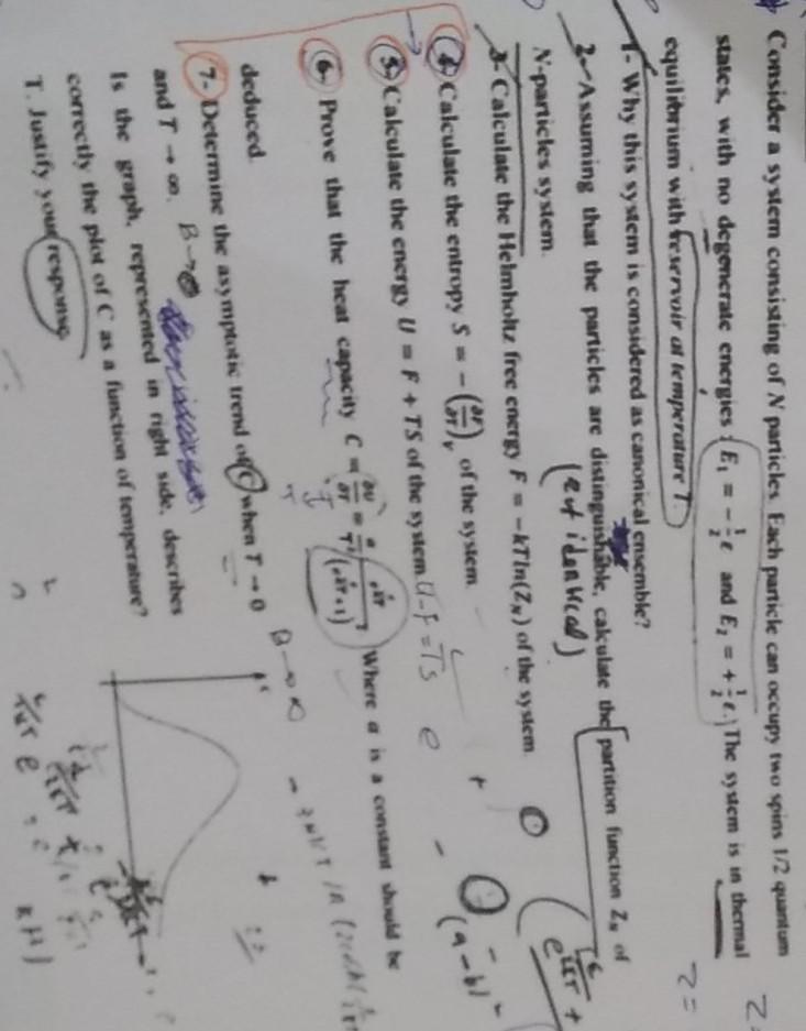 Solved Z Consider a system consisting of N particles Each | Chegg.com