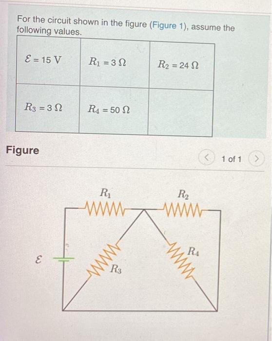 Solved For the circuit shown in the figure (Figure 1), | Chegg.com