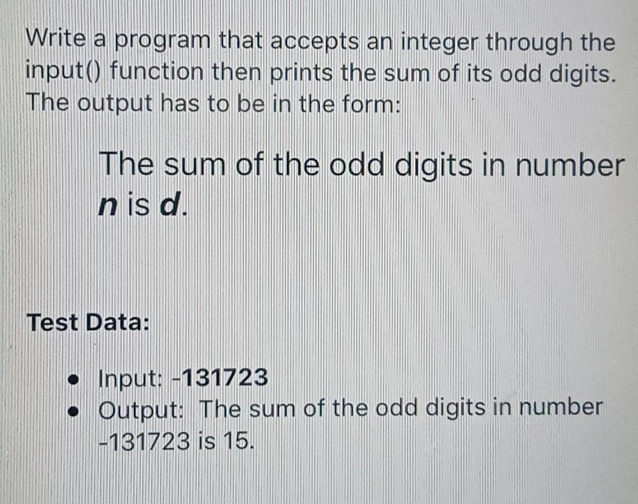 Solved Write a program that accepts an integer through the | Chegg.com
