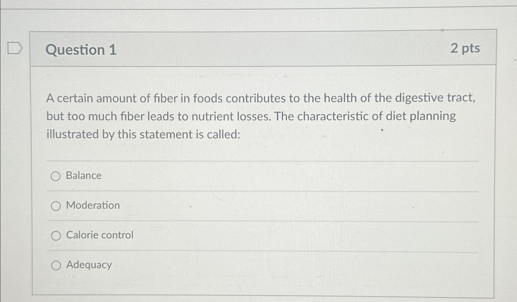 Solved Question 12 ﻿ptsA certain amount of fiber in foods | Chegg.com