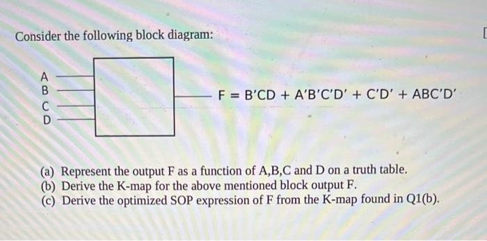 Solved Consider the following block diagram: (a) Represent | Chegg.com