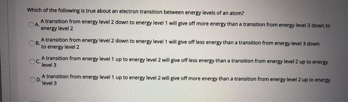 Solved Which of the following is true about an electron | Chegg.com