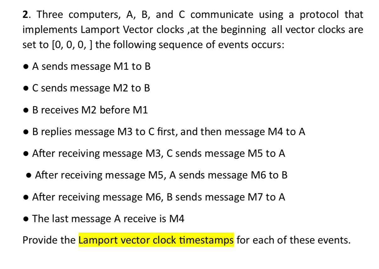 Solved Three Computers, A, ﻿B, ﻿and C Communicate Using A | Chegg.com