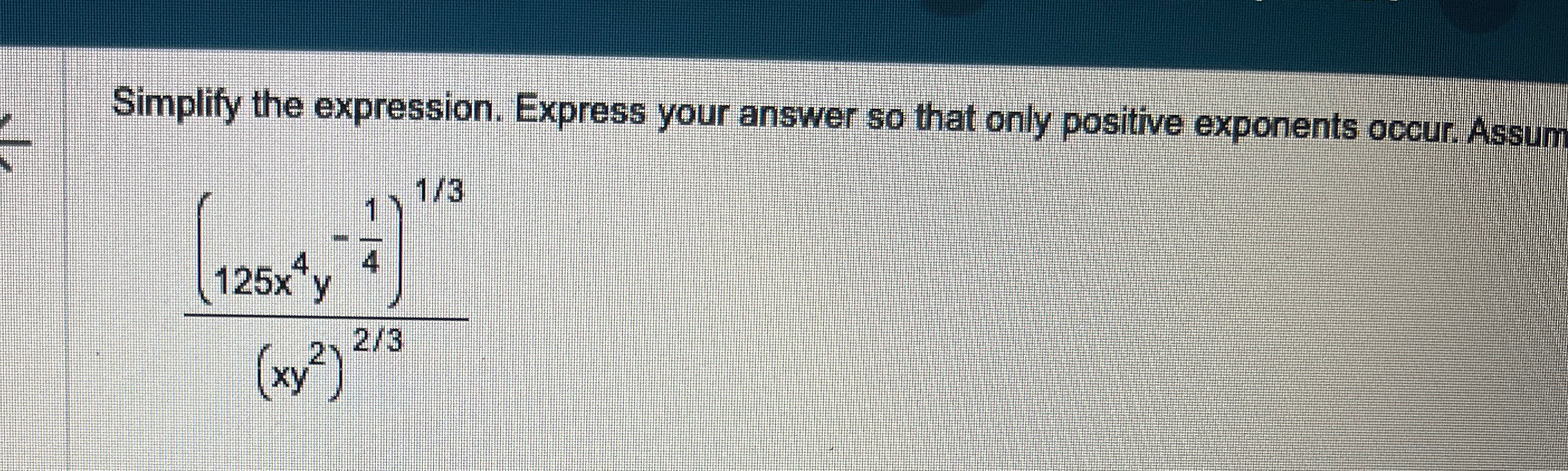 Solved Simplify the expression. Express your answer so that | Chegg.com