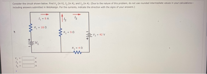 Solved Consider the circuit shown below. Find V, (in V), | Chegg.com