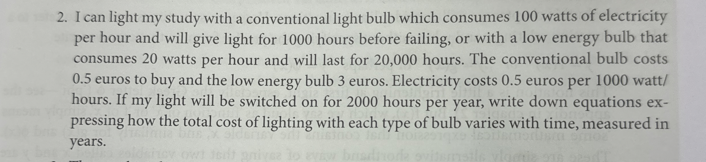 I can light my study with a conventional light bulb