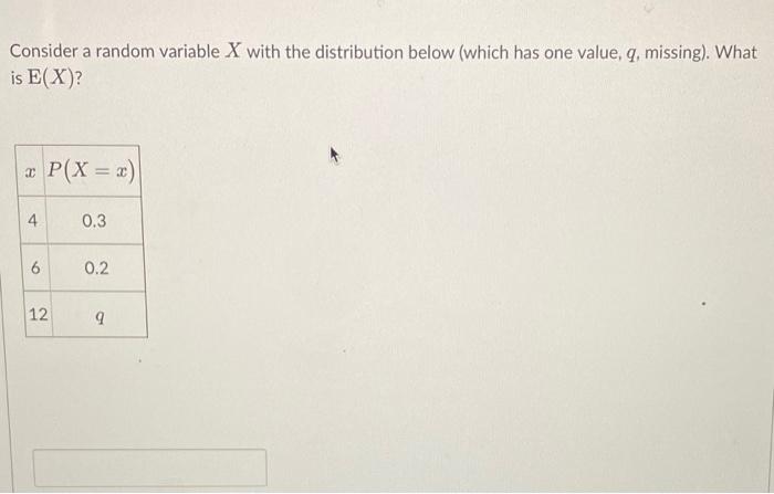 Solved Consider a random variable X with the distribution | Chegg.com