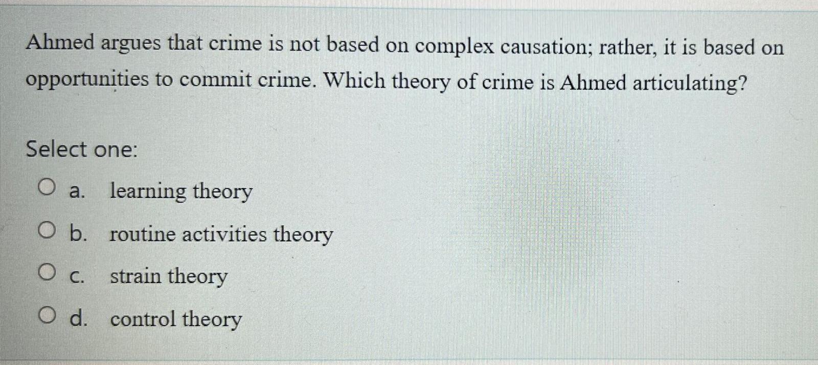 consensus crime research paper