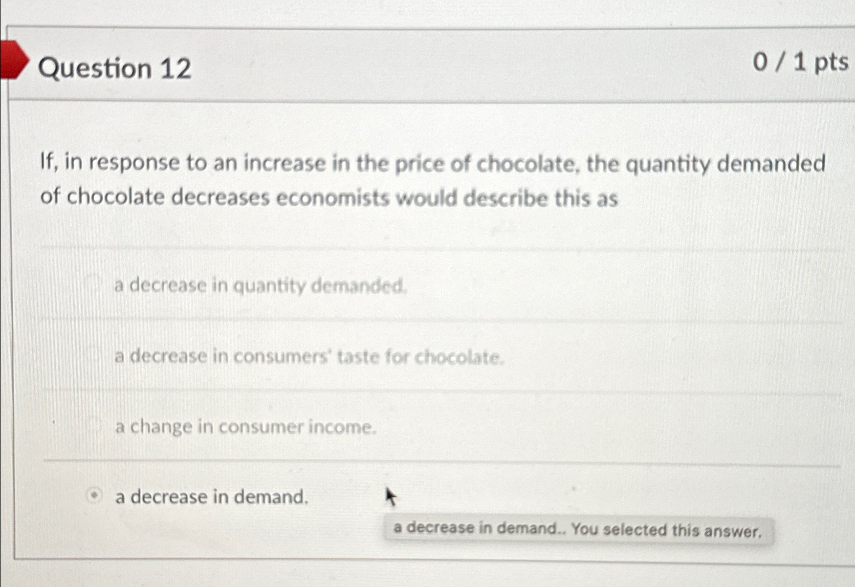 Solved Question 1201ptsIf, ﻿in response to an increase in | Chegg.com