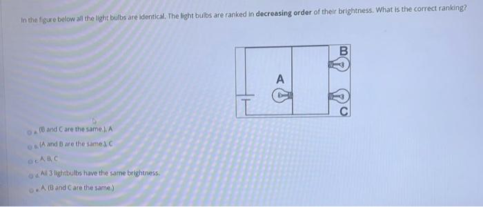 Solved In the figure below all the light bulbs are | Chegg.com