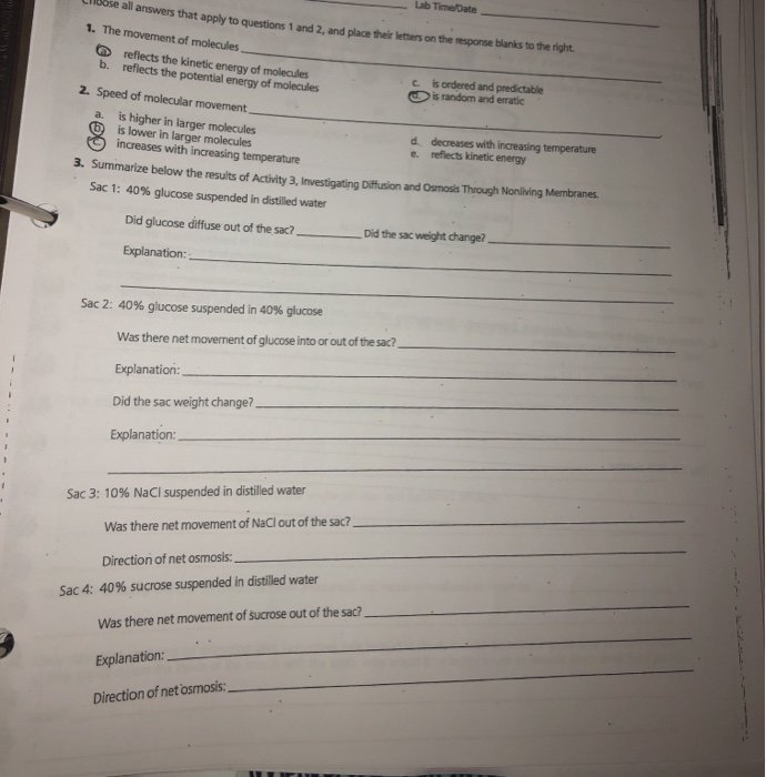 Solved Lab Time Date all answers that apply to questions 1 | Chegg.com