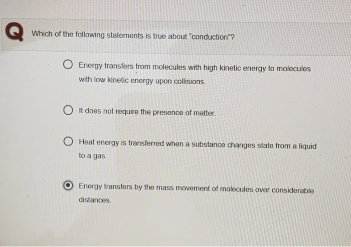 Which Of The Following Statements Regarding Energy Is True