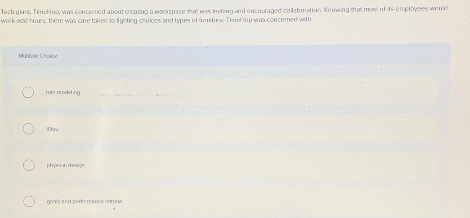 Solved Tech giant, TimeHop, was concerned about creating a | Chegg.com