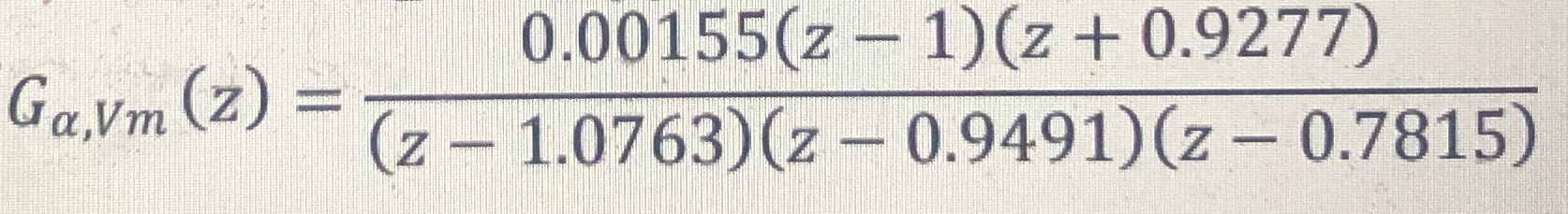 Solved What is the transfer function in the domain of | Chegg.com