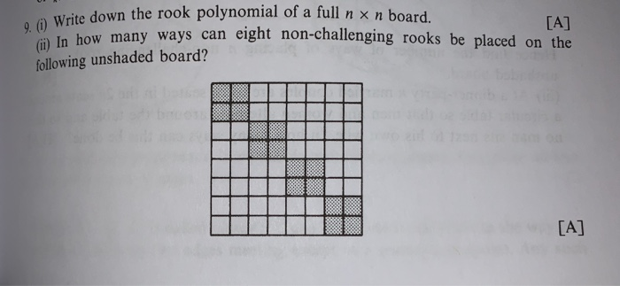 Rook Polynomials: A Straight-Forward Problem – Feature Column