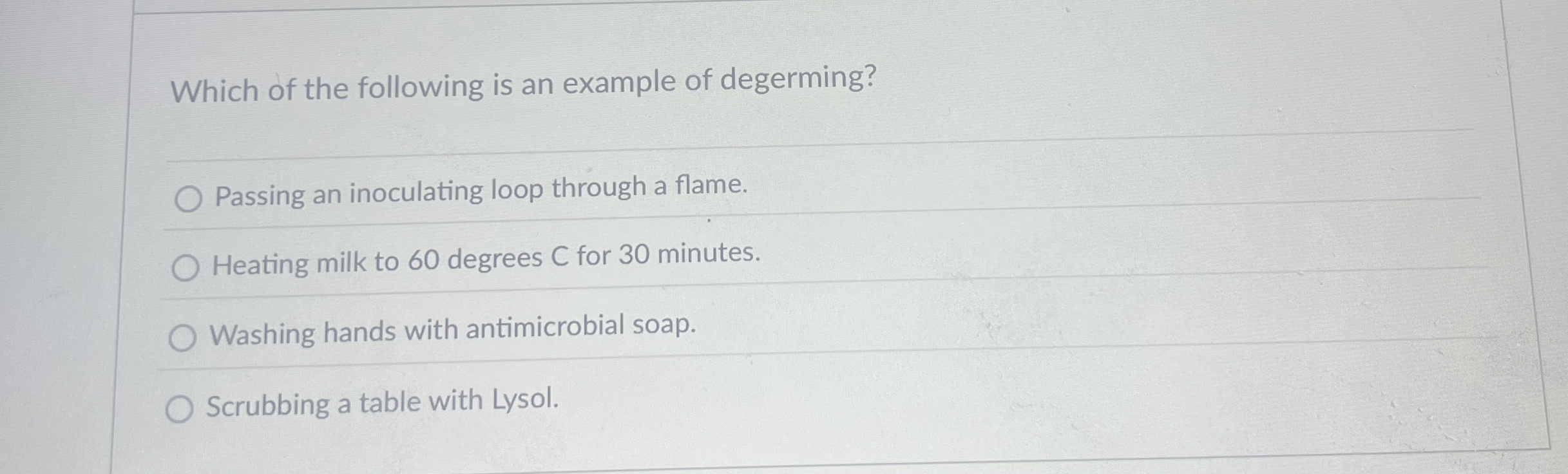 Solved Which of the following is an example of | Chegg.com