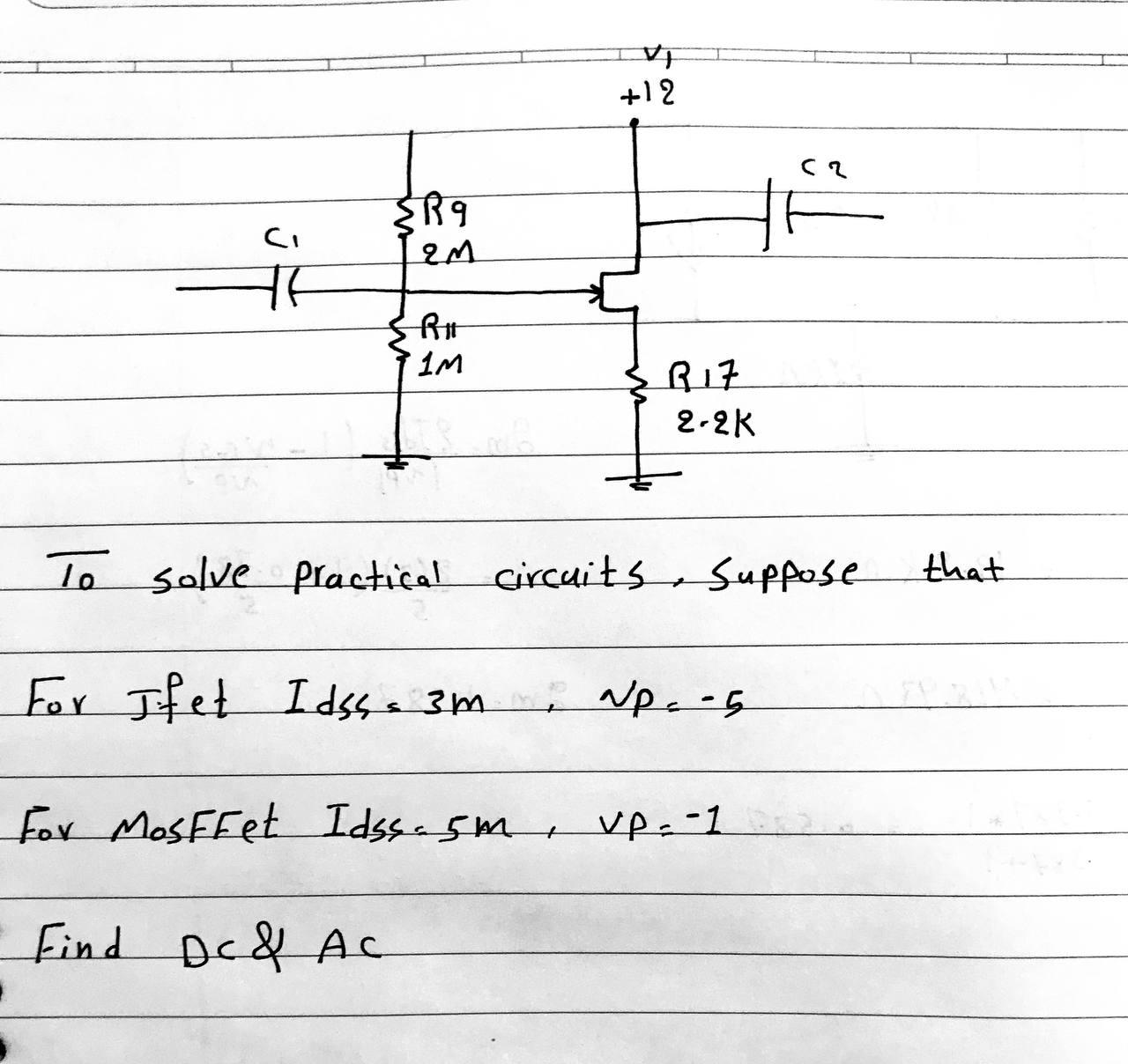 Vi 12 Ci Sr9 2m If Rio 1m R17 2 2k To Solve Pra Chegg Com