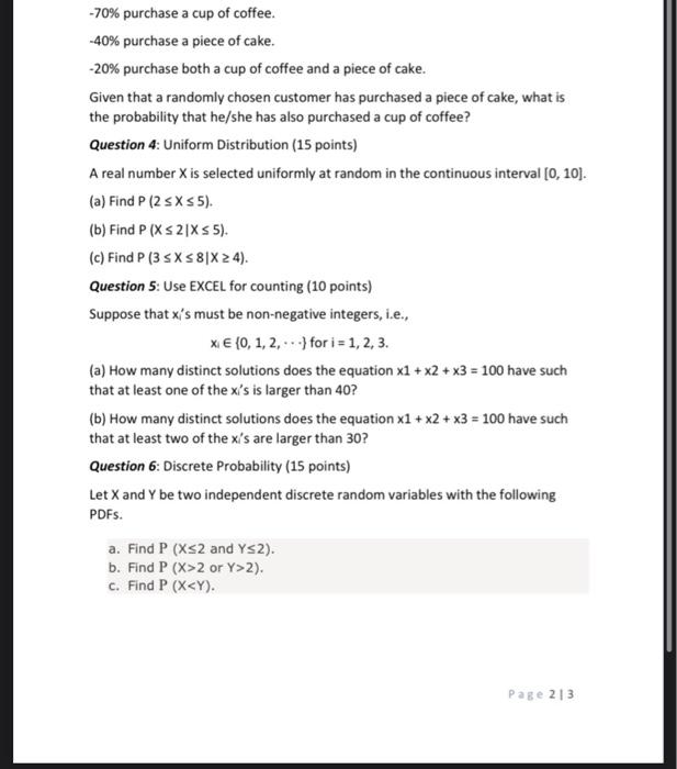Solved Assignment 2: Basic Probability and distributions | Chegg.com