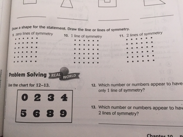 Solved Draw a shape for the statement. Draw the line or | Chegg.com