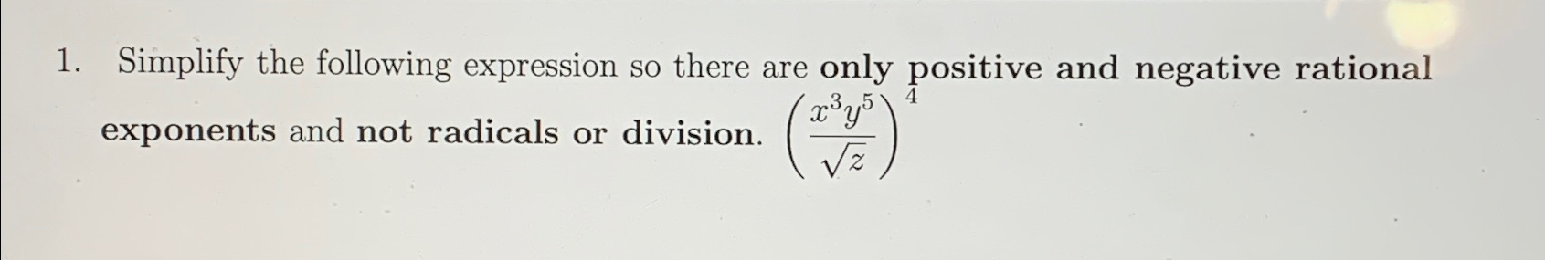 Solved Simplify the following expression so there are only | Chegg.com