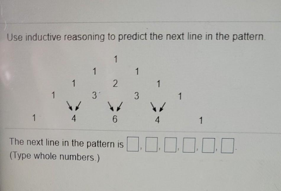 Solved Use inductive reasoning to predict the next line in Chegg