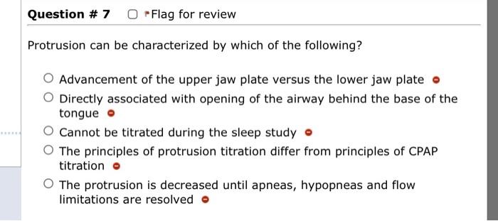 Solved Question 7 Flag for review Protrusion can be Chegg