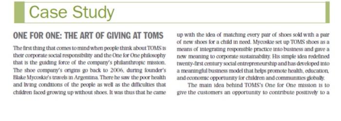 Toms on sale social responsibility