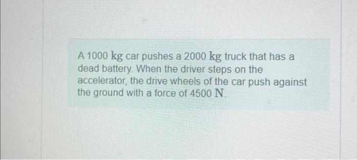 Solved Part A What is the magnitude of the force of the car | Chegg.com