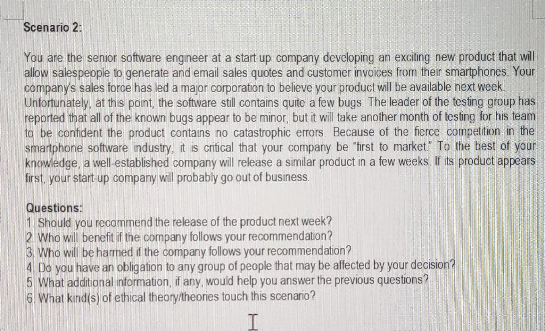 solved-scenario-2-you-are-the-senior-software-engineer-at-a-chegg