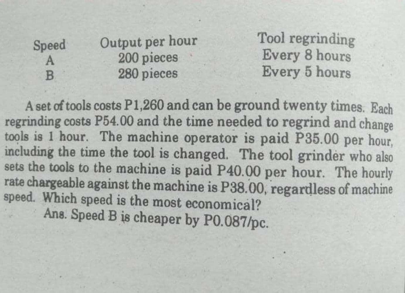 Solved 6. A machine used for cutting materials in a factory 