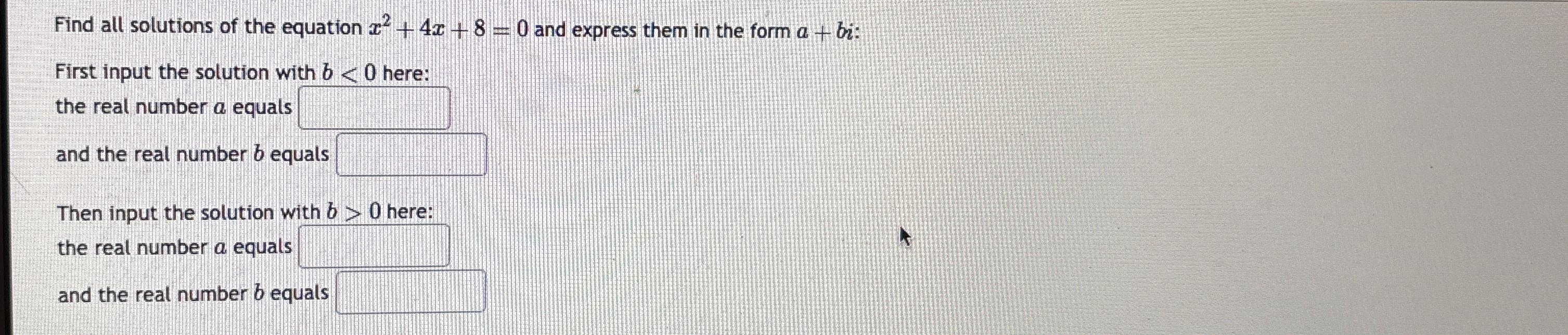 solved-find-all-solutions-of-the-equation-x2-4x-8-0-and-chegg