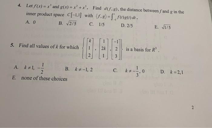 Solved 4 Let S X X And G X X X Find Df 8 The Chegg Com