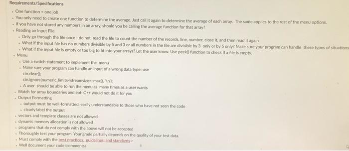 Solved Plan and code a menu-driven well modularized | Chegg.com
