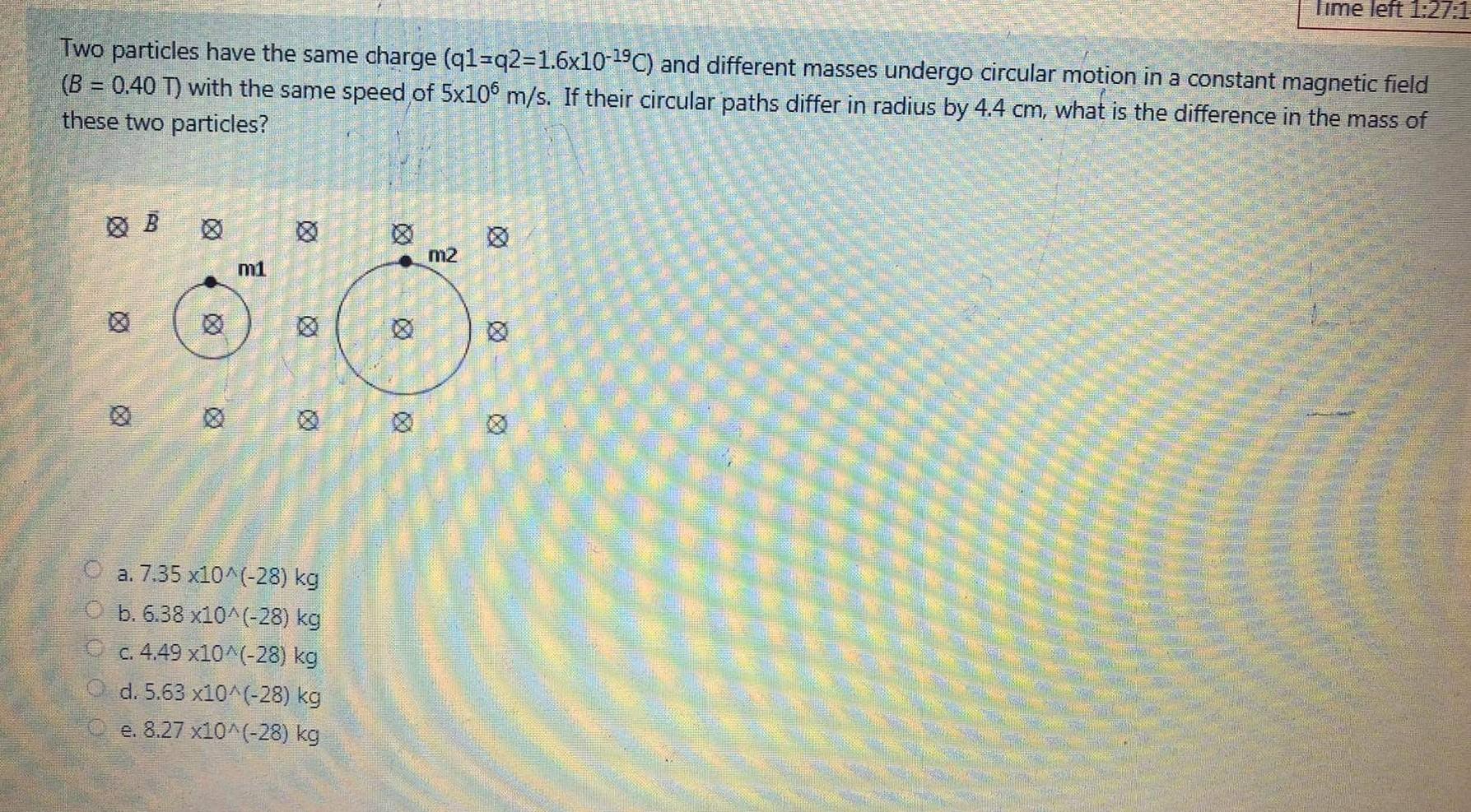 Solved Time left 1:27.1 Two particles have the same charge | Chegg.com