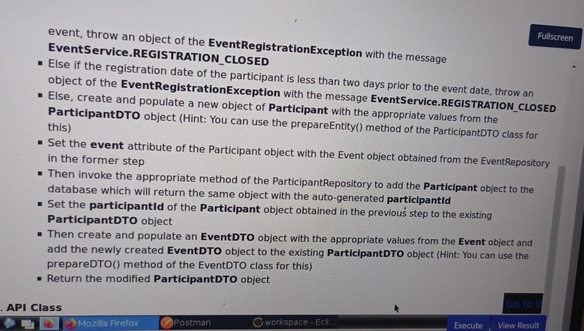 Solved In this assessment, you are going to build an Event | Chegg.com